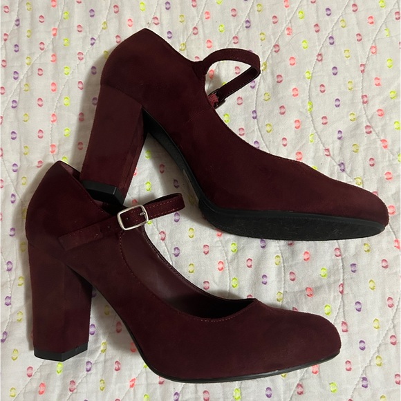 Mary Jane Heels vegan suede 9 - Picture 11 of 11